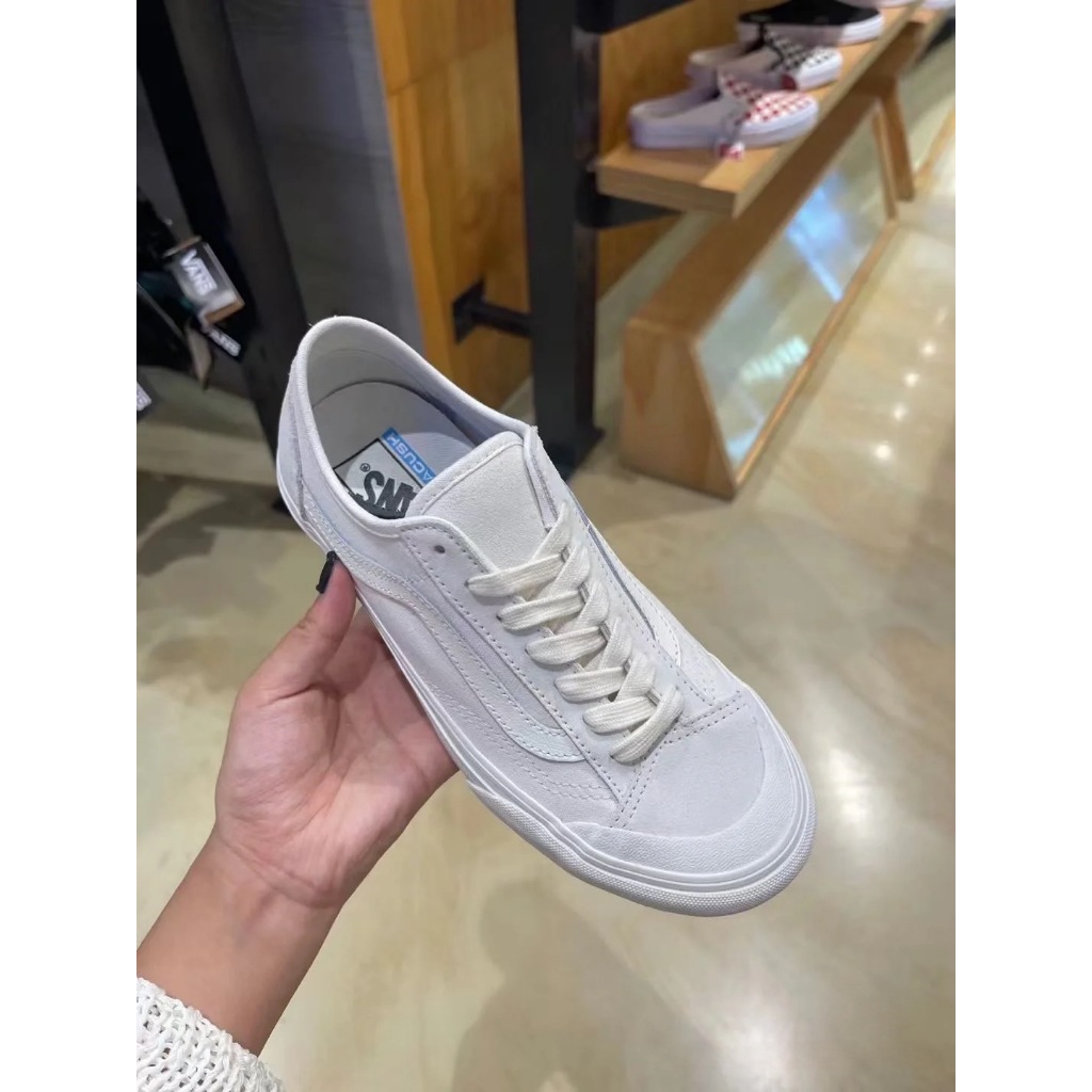 Vans style 36 decon CHÍNH HÃNG màu trắng nam nữ, giày vans cao cấp full box