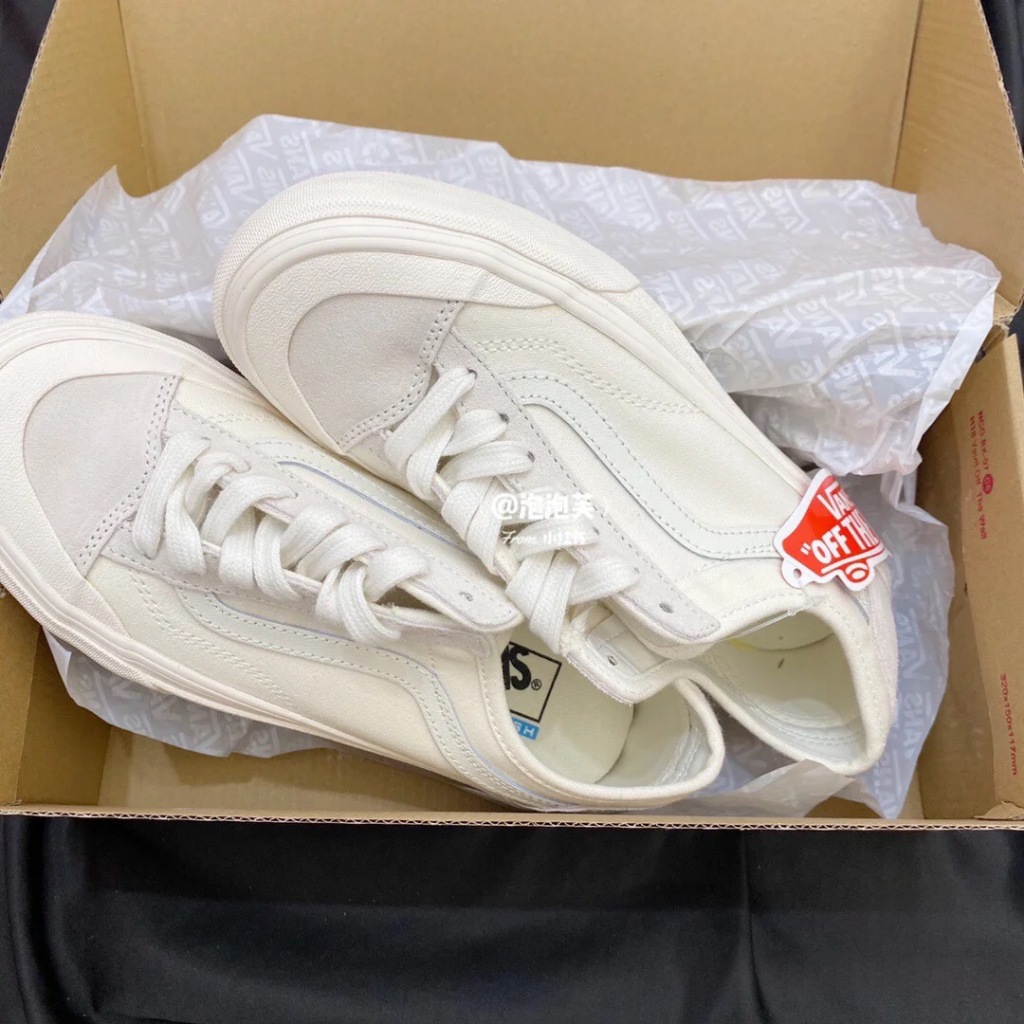 Vans style 36 decon CHÍNH HÃNG màu trắng nam nữ, giày vans cao cấp full box