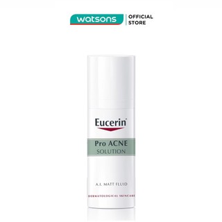 Kem Dưỡng Ẩm, Kiểm Soát Nhờn, Ngừa Mụn Matt Fluid Eucerin Pro Acne 50ml