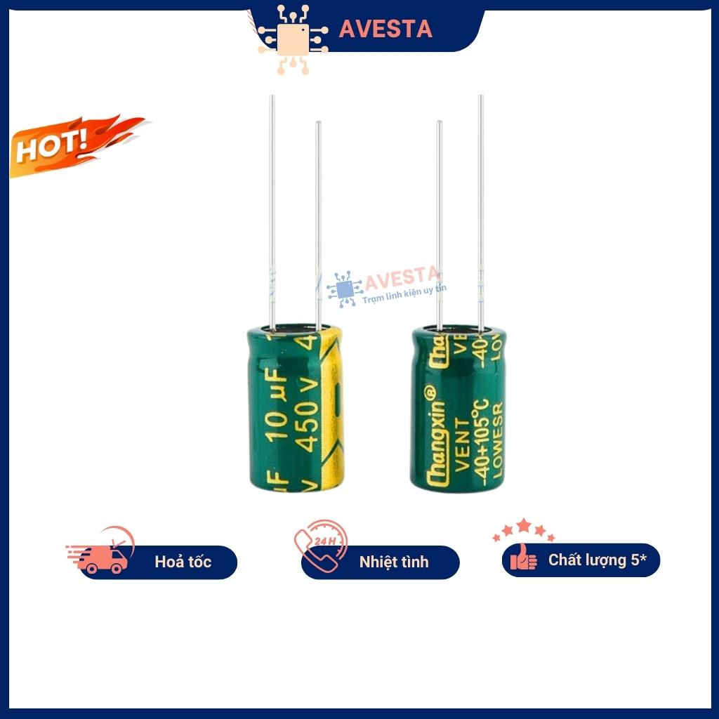 Tụ phân cực 450V 4.7UF 10UF chất lượng tốt avesta