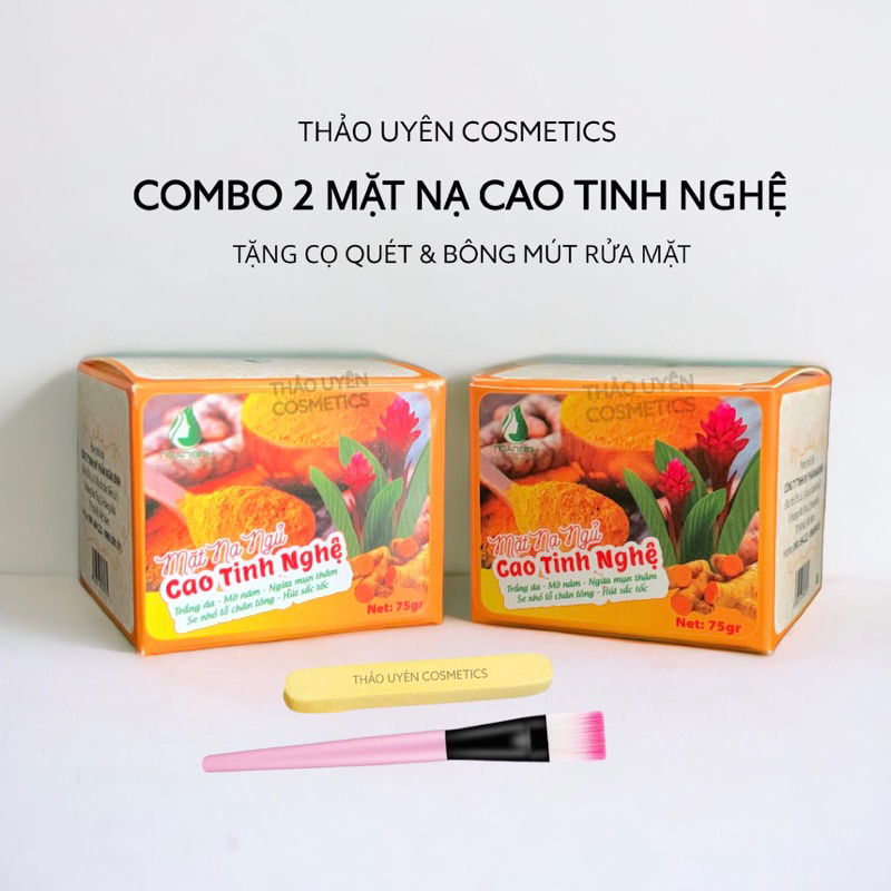 Combo 2 Mặt Nạ Cao Tinh Nghệ Ngân Bình 75g