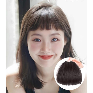 Tóc mái giả ngố dễ thương, tóc mái giả thưa mỏng phong cách Hàn Quốc