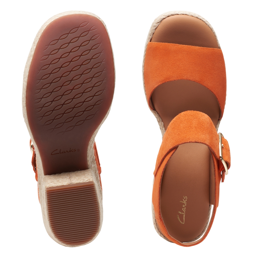 Giày Sandal Đế Xuồng Da Nữ Clarks - KimmeiHi Strap