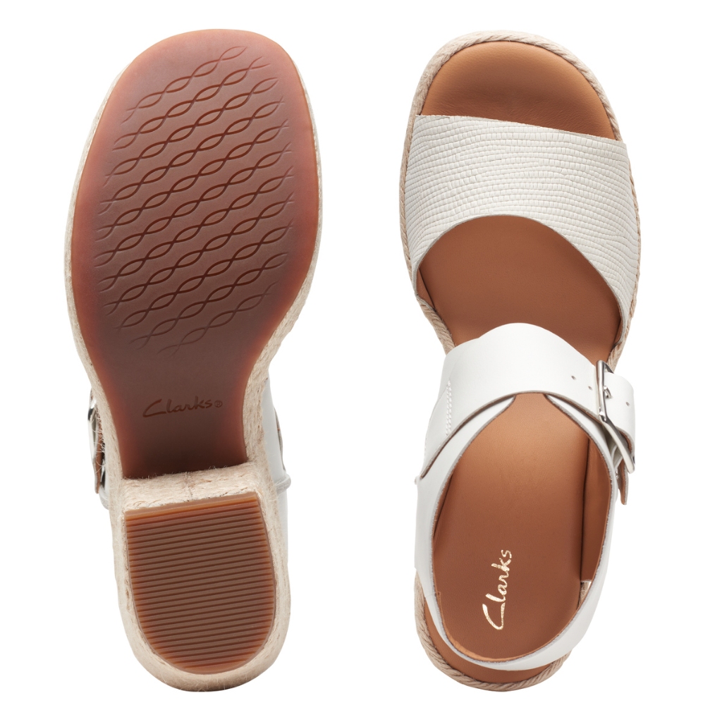 Giày Sandal Đế Xuồng Da Nữ Clarks - KimmeiHi Strap