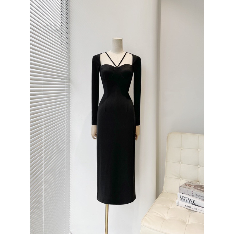 Đầm Body Thun Tay Dài Siêu Hách Dáng