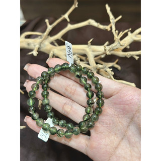 Vòng thạch anh tóc xanh 4A 7li