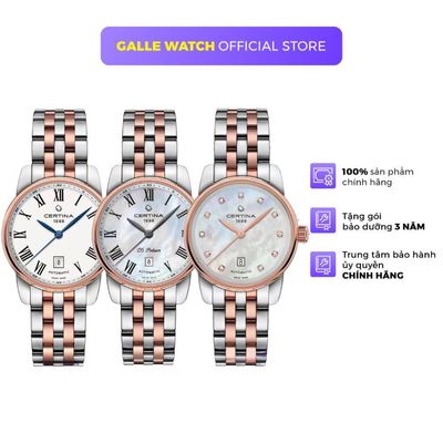 Đồng hồ cơ nữ Certina C001.007.22 mặt kính Sapphire cao cấp, chống nước 10 ATM, dây thép đeo tay thời trang