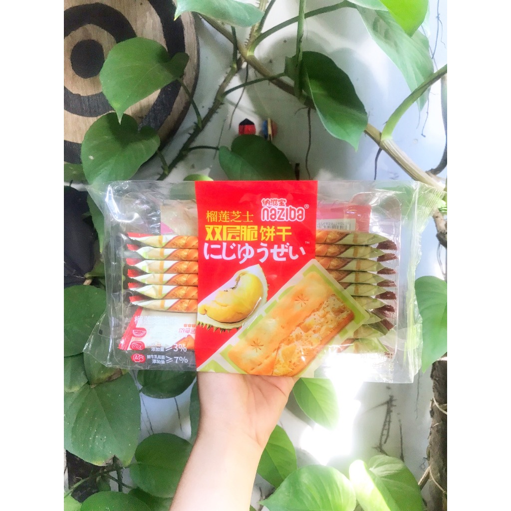 Bánh Quy Giòn Đài Loan Naziba Vị Sầu Riêng Phô Mai