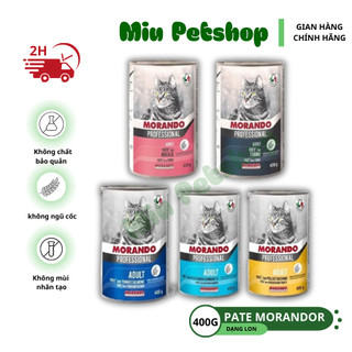 Pate cho mèo Morando, Pate cho mèo Ý lon 400gr nhiều vị
