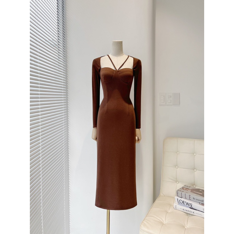 Đầm Body Thun Tay Dài Siêu Hách Dáng