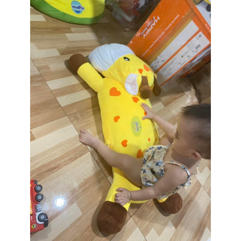 Set hươu bông kèm chăn to vật vã