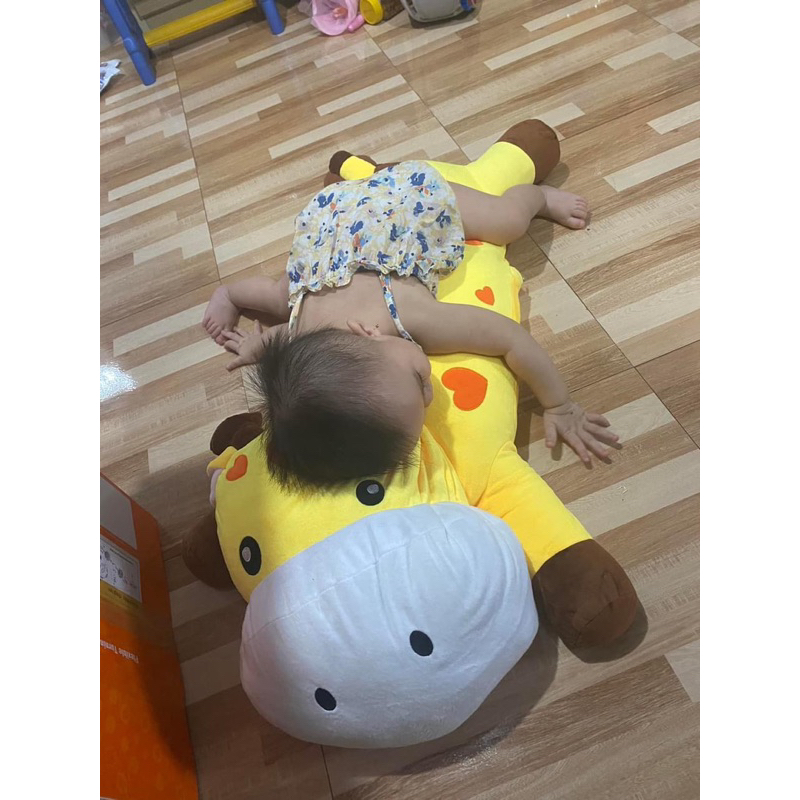 Set hươu bông kèm chăn to vật vã