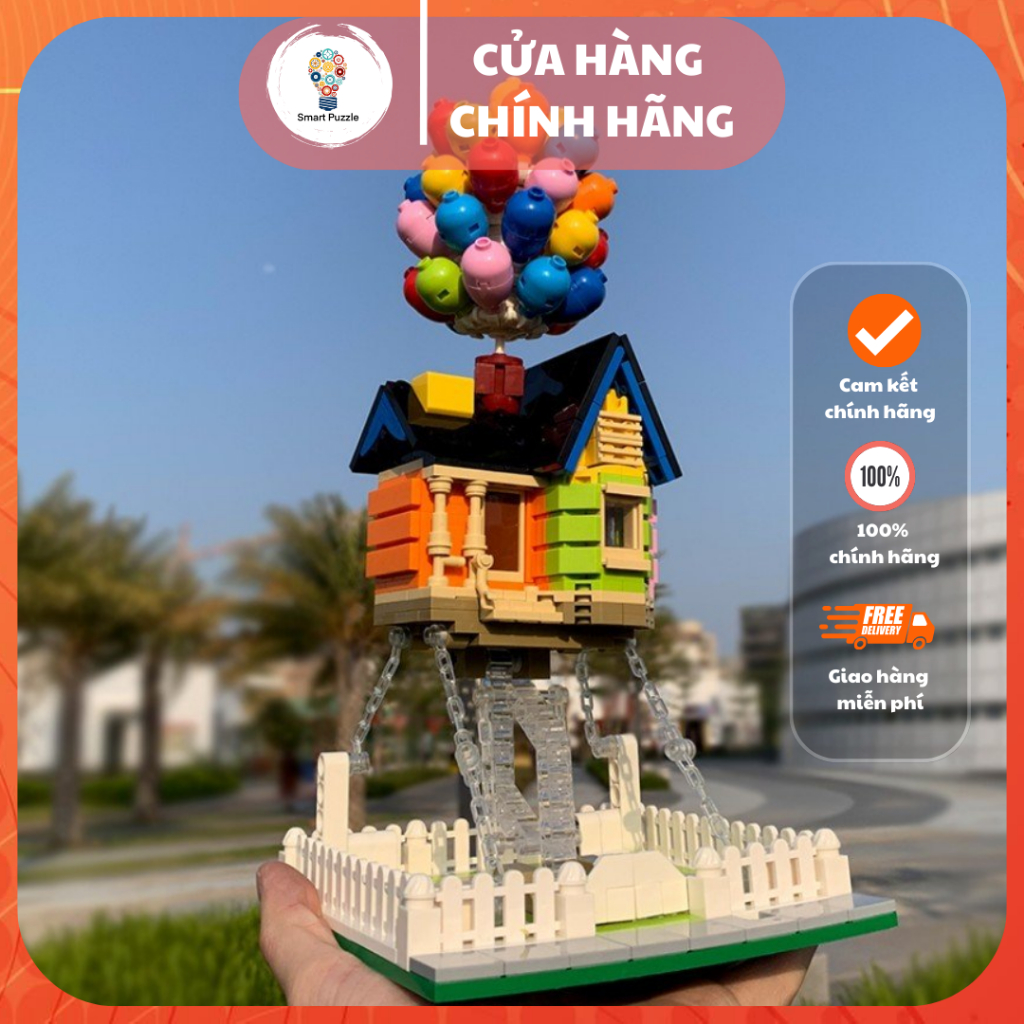 Mô Hình Lắp Ráp Nhà Bóng Bay Up Movie Mô Hình Trang Trí Mô Hình Decor Cao Cấp Mô Hình Quà Tặng