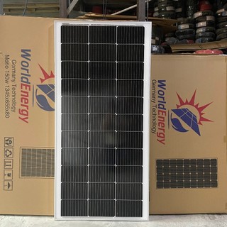 Pin năng lượng mặt trời mono 150W WorldEnergy - tặng 1 cặp jack mc4 đơn (hàng chính hãng, bảo hành 12 năm)
