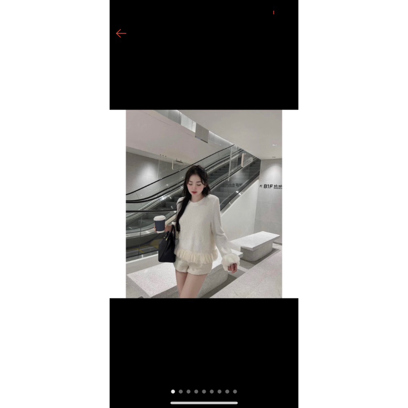 ÁO LEN LÔNG MỀM PHỐI BÈO TAY ĐIỆU ĐÀ QCCC