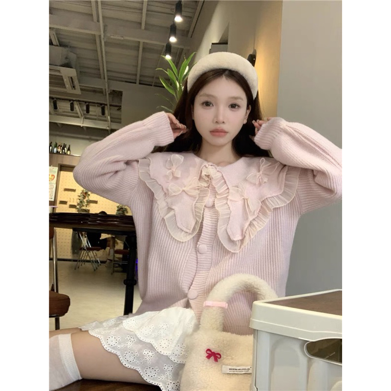 Áo Len Hồnh Cổ Bèo Siêu Xinh