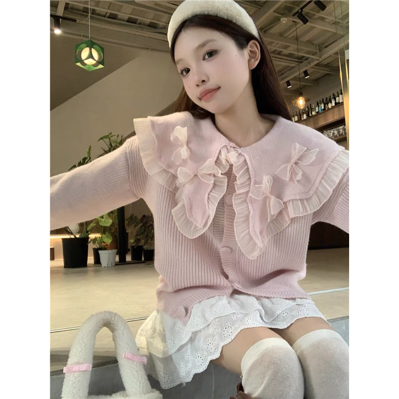 Áo Len Hồnh Cổ Bèo Siêu Xinh
