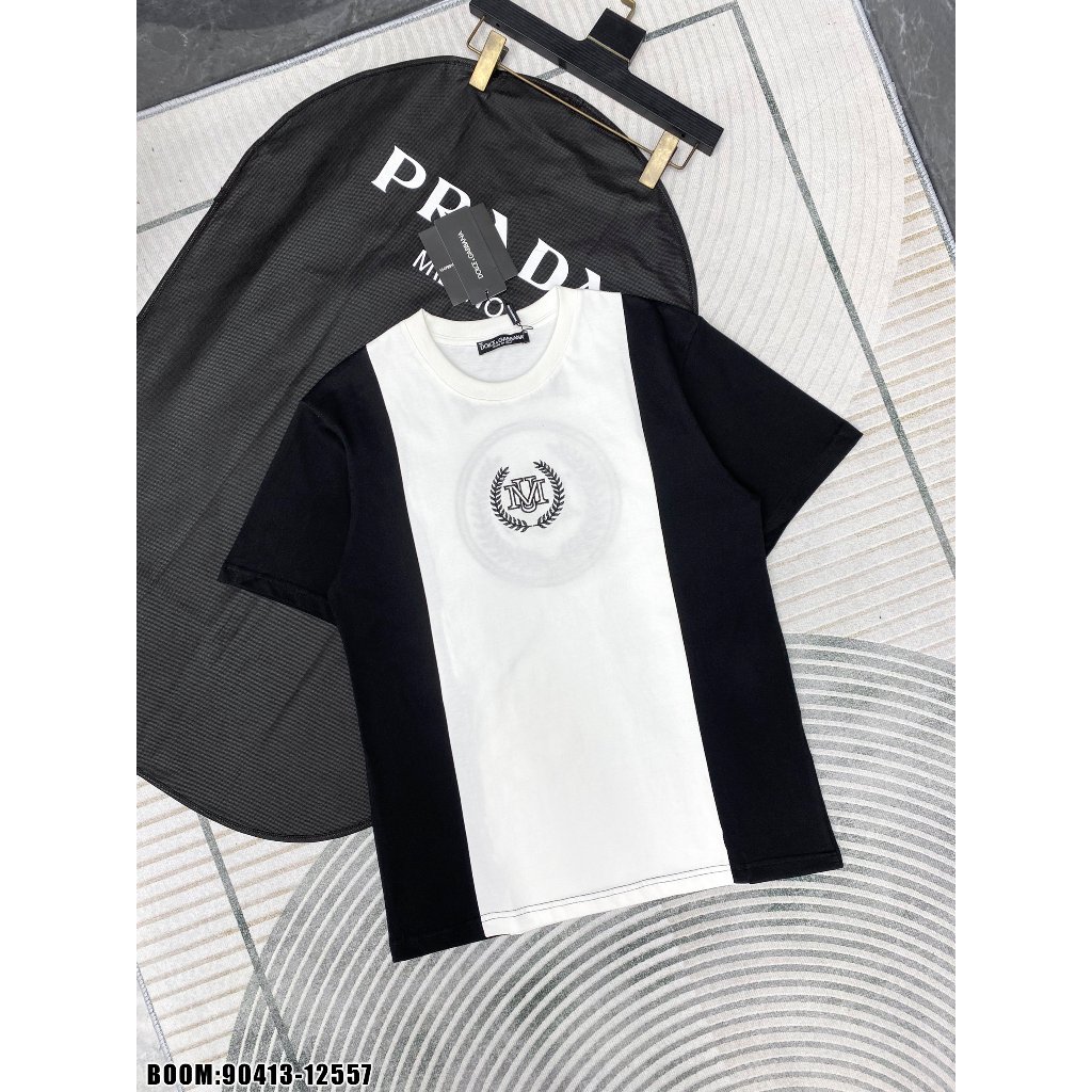 Áo Phông Nam Nữ  Premium Cotton  Đen Trắng MU Họa Tiết Thêu Trước Ngực Sắc Nét - Áo Thun Siêu Cấp Dành Cho Boy Phố Hot