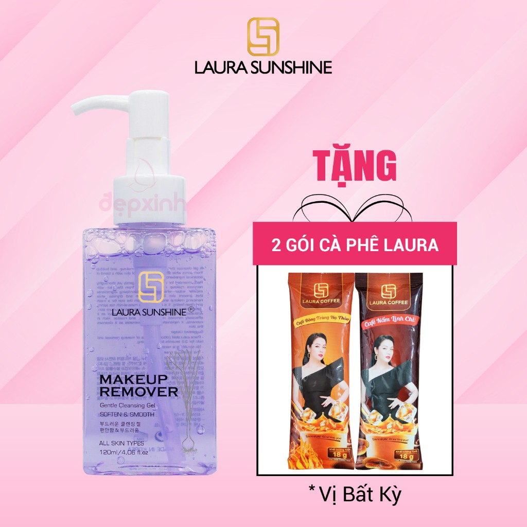 Gel tẩy trang làm sạch sâu cho da mặt Laura Sunshine Makeup Remover 120ml