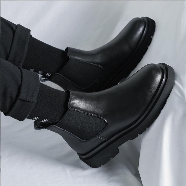 (Có Size To 45-46 )Giày Boot Nam - Chelsea Boots Đế Cao Phong Cách Mới GN445 - GN441
