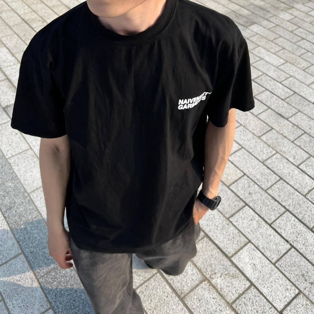 Áo thun unisex NAIVETE Garment T-shirt chất liệu cotton cao cấp