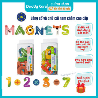 Bộ chữ cái nam và châm cho bé Mideer Letter Magnets - Number Magnets bảng số và chữ cái tiếng anh
