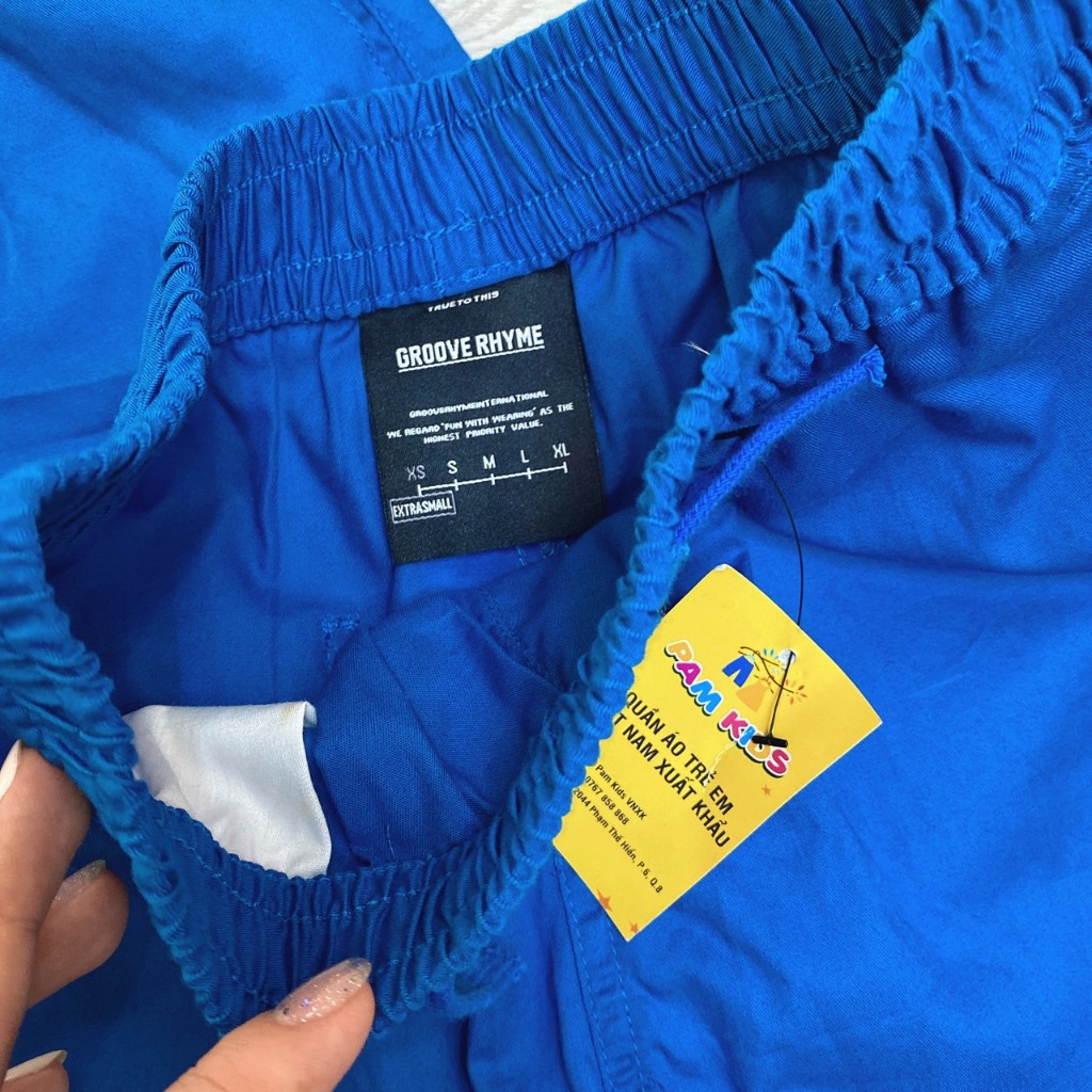 P246 Quần short kaki cotton mềm bé trai lưng thun hàng VNXK dư xịn