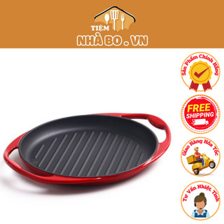 Chảo gang, chảo nướng thịt, beefsteak size 26cm