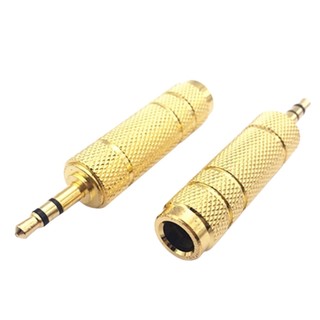 Jack cắm chuyển đổi âm thanh Jack cắm 3.5mm sang 6.35mm Stereo