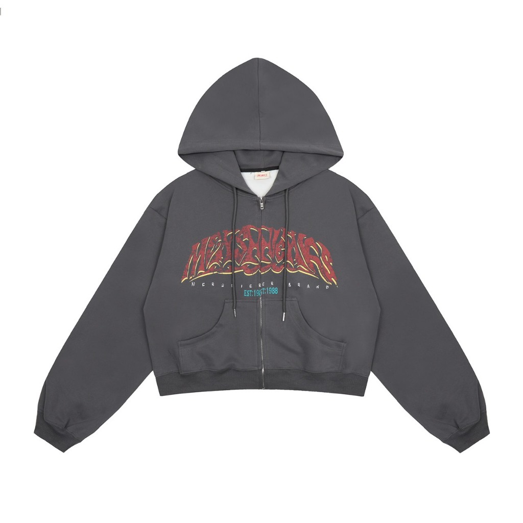 [ TRYST ] Áo Hoodie Zip Dài Tay MERSHIER 5369