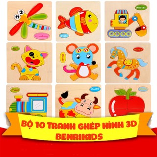 Tranh Ghép Hình Nhiều Mảnh Chủ Đề Phương Tiện Giao Thông Và Con Vật Cho Bé