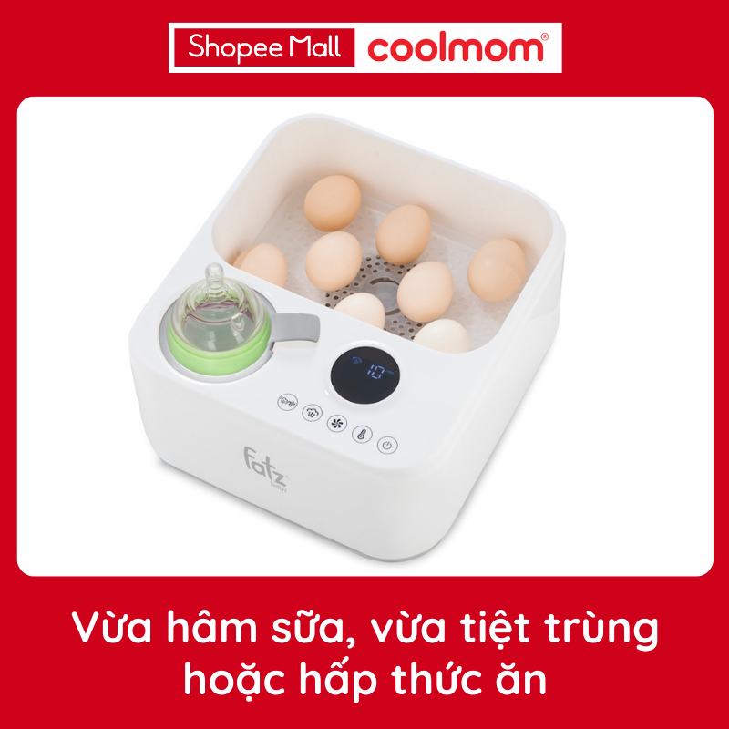 Máy tiệt trùng sấy khô thông minh tích hợp hâm sữa điện tử Fatzbaby CAPTAIN 1 FB4320SJ