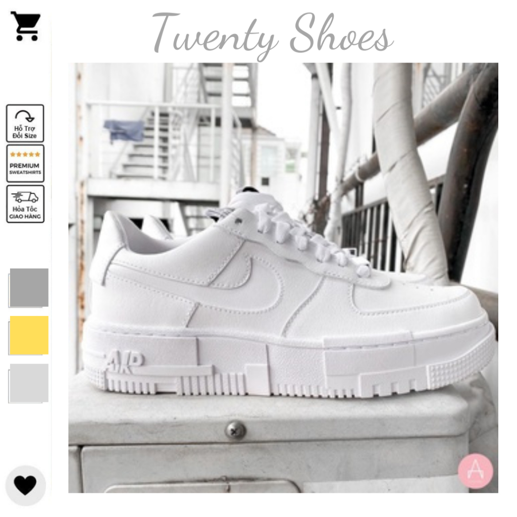 Giày_Nike Air Force _Siêu _Cấp,Giày Nike_AF1 Full Trắng Hàng Siêu _Cấp Full Box Bill