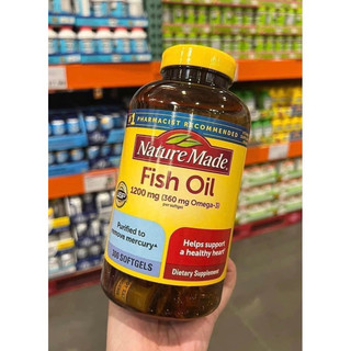 Viên uống dầu cá fish oil nature made 1200mg 150 viên và 300 viên