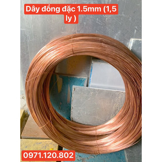 Dây đồng đỏ phi 1.5mm (1.5 ly ) đồng nguyên chất (1kg)