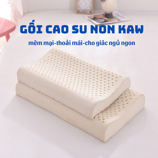 Gối cao su non thiên nhiên KAW chất liệu mềm mại, dòng cao cấp giúp chống ngáy hỗ trợ giảm mỏi cổ vai gáy