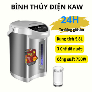 Bình thủy điện KAW 5.8L, bình đun nước giữ nhiệt dung tích lớn - An toàn, Giữ nhiệt lâu - Bảo hành chính hãng 12 tháng