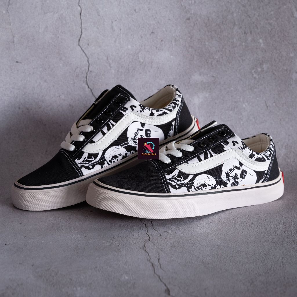 🌟 Giày Thể Thao Nam/Nữ Đầu Lâu Cao Cấp, Đế Cao Su - Sự Kết Hợp Hoàn Hảo của Phong Cách và Thể Thao 🌟  👟