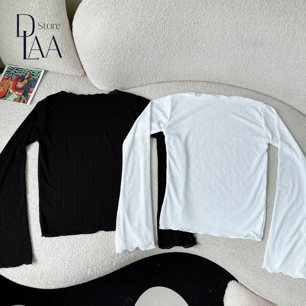 Áo kiểu tay dài xuyên thấu DaaLaa Store phong cách quyến rũ A5899