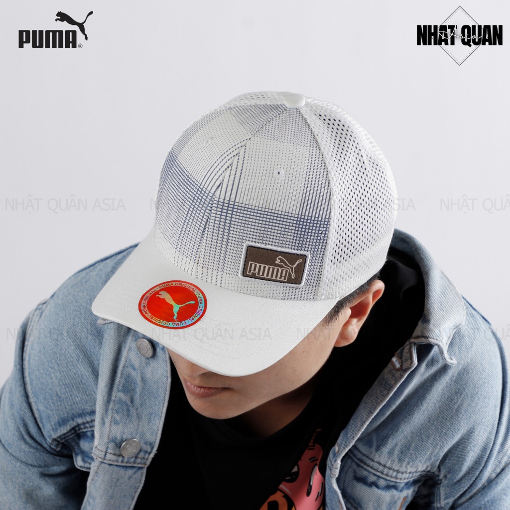 Mũ nón lưỡi trai Pu.ma họa tiết phối lưới bít đuôi - Nhật Quân Asia nhatquanasia