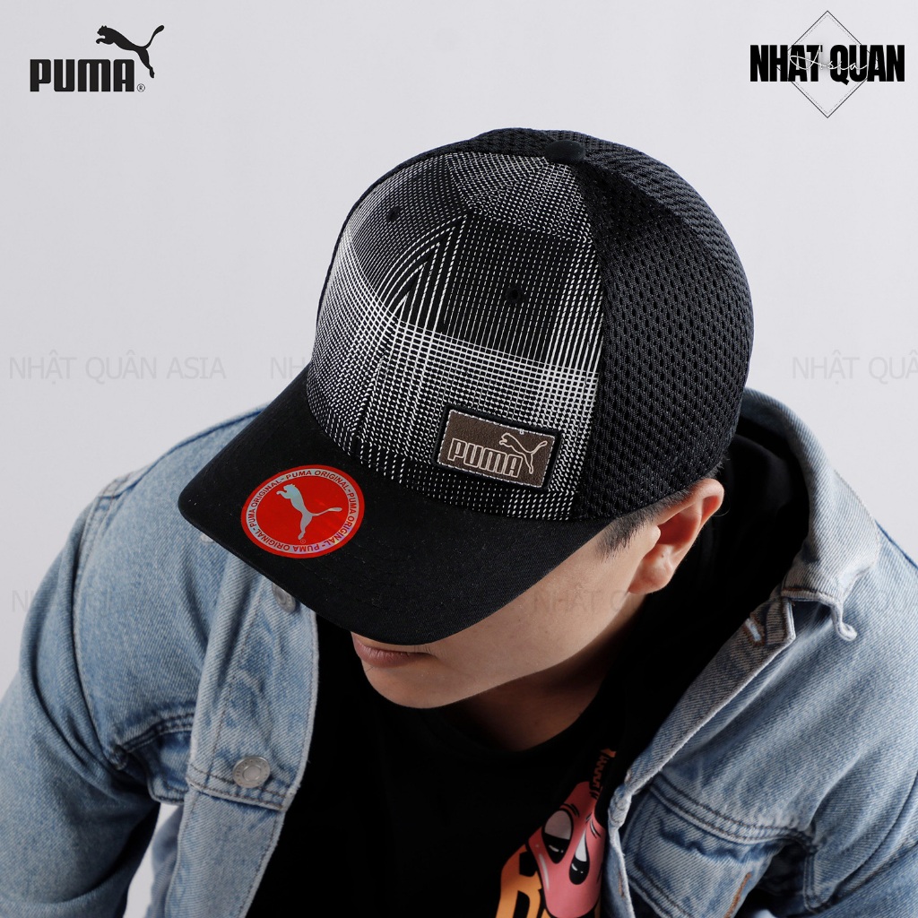 Mũ nón lưỡi trai Pu.ma họa tiết phối lưới bít đuôi - Nhật Quân Asia nhatquanasia