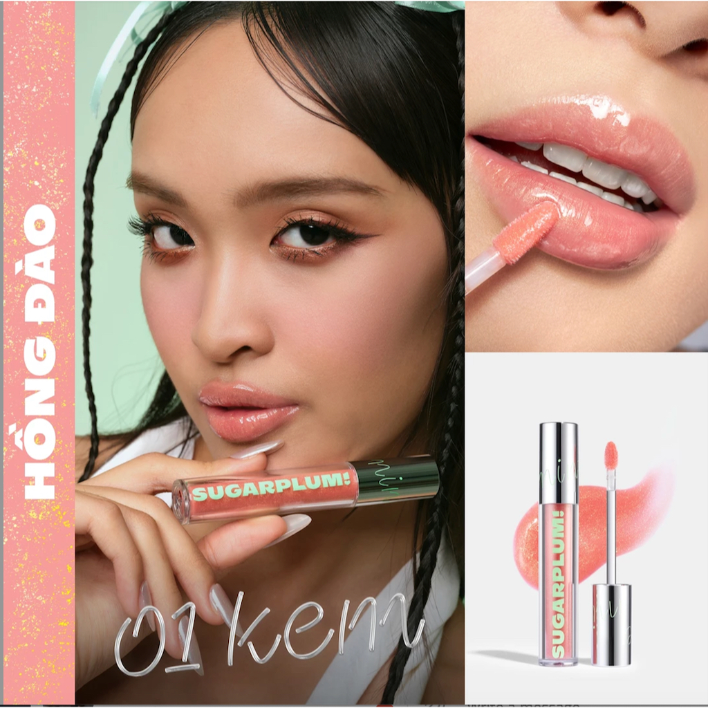 Son Nhũ Bóng OFÉLIA SUGARPLUM MintyIce Sparkling Gloss