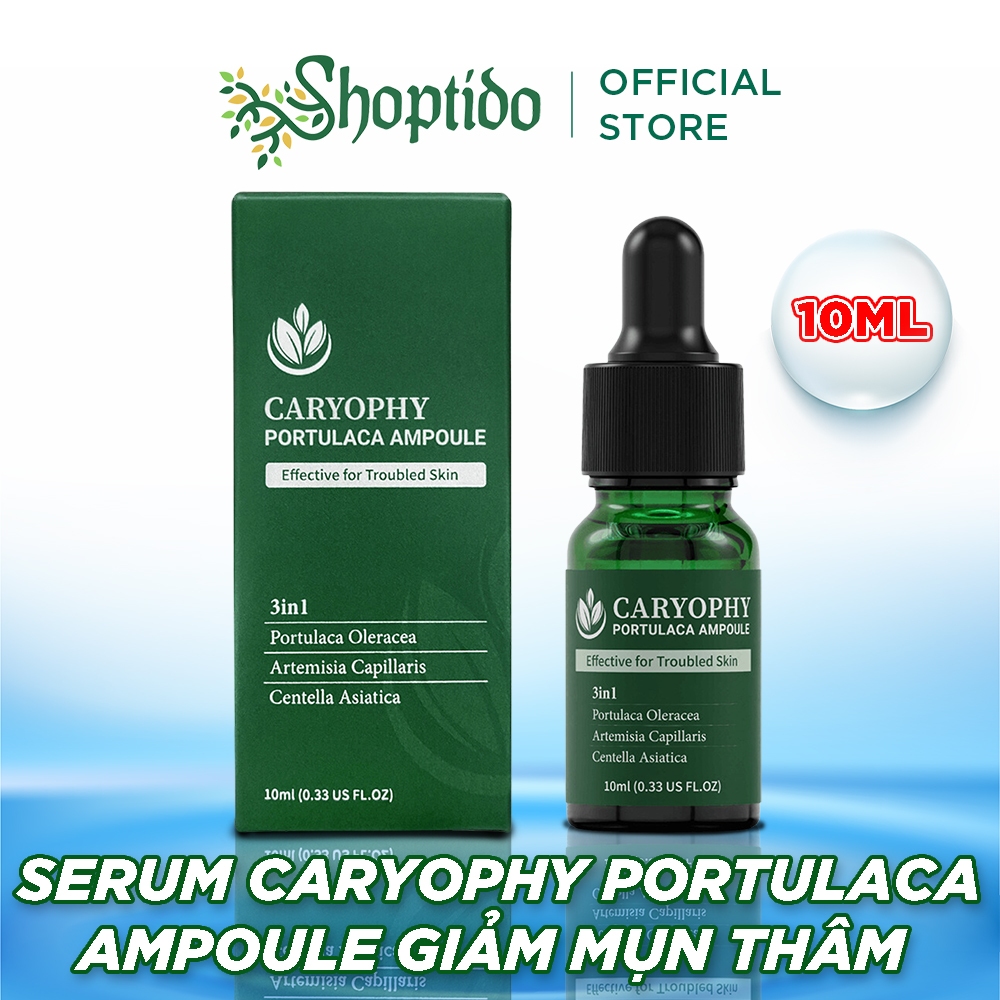 Serum Caryophy portulaca ampoule giảm mụn thâm NPP Shoptido 10ml