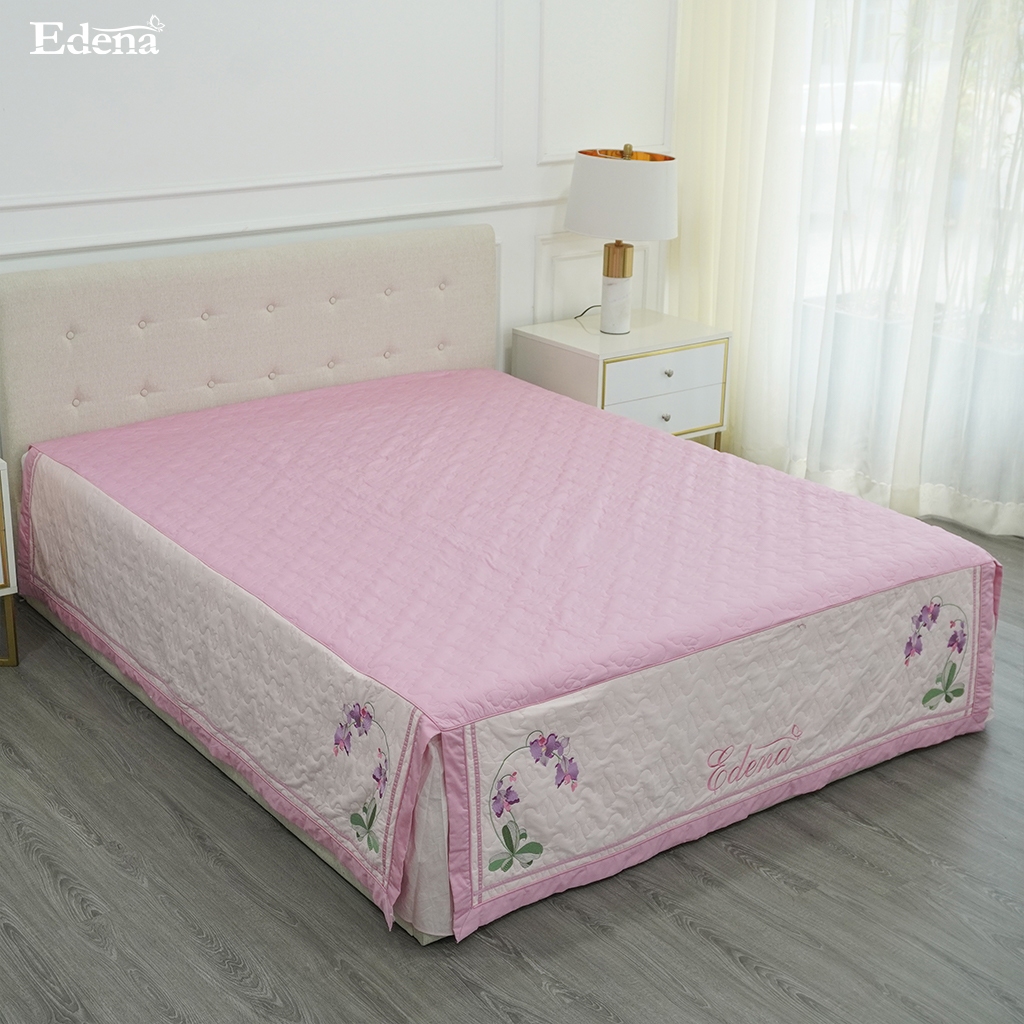 Ga Giường Cotton Solid Edena Cao Cấp