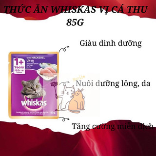 Bộ 12 túi thức ăn cho mèo Whiskas vị cá thu 85g/túi