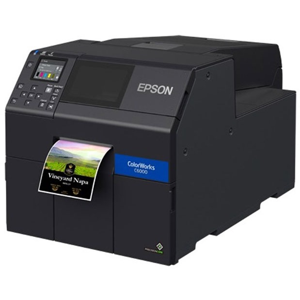 Máy in tem nhãn màu Epson ColorWorks C6050A, Cắt nhãn tự động, độ phân giải 1200dpi, Bảo hành chính hãng 12 tháng