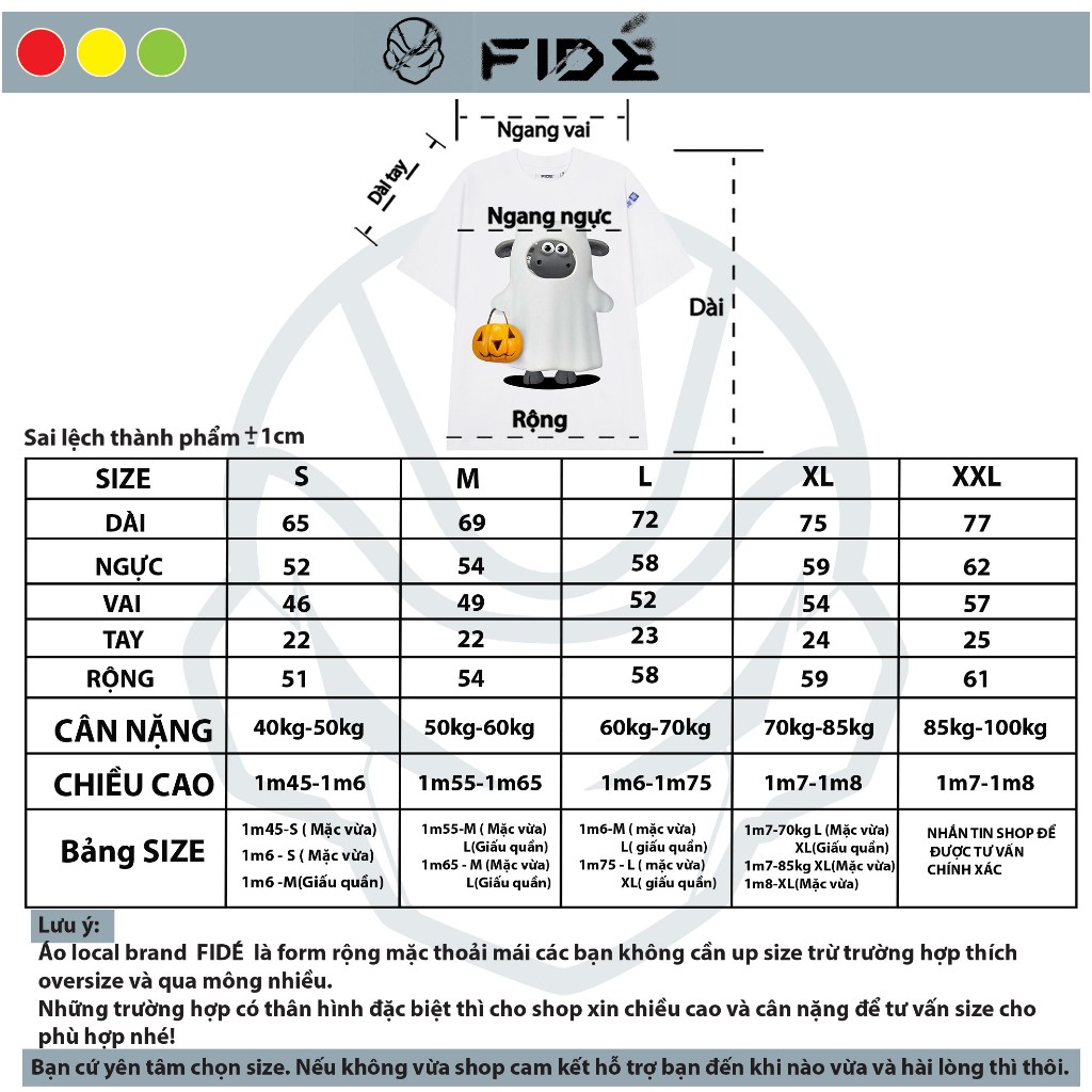 Áo thun FIDE HLW unisex form rộng cổ tròn HLW SHAUN - AT08