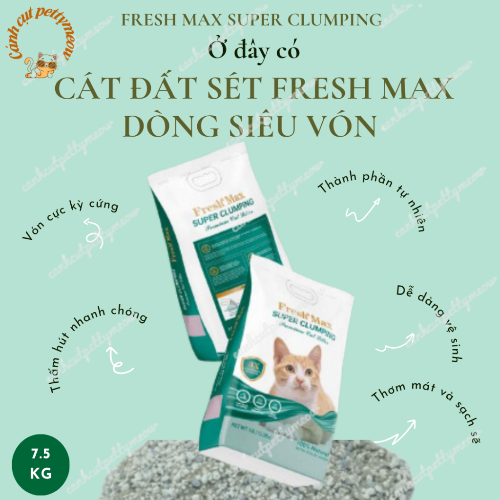 CÁT CHO MÈO FRESHMAX   - SIÊU VÓN VÀ SIÊU KHỬ