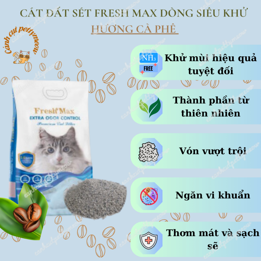 CÁT CHO MÈO FRESHMAX   - SIÊU VÓN VÀ SIÊU KHỬ