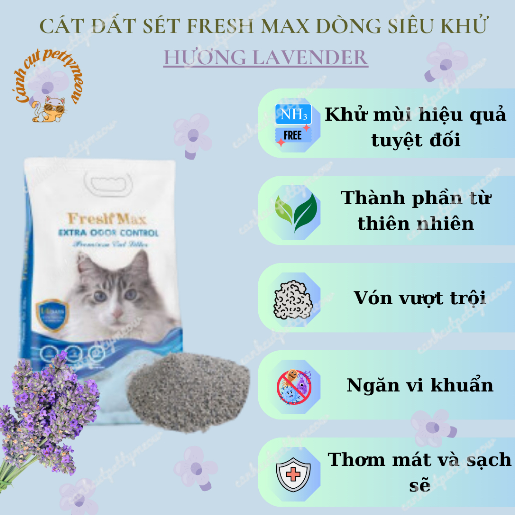 CÁT CHO MÈO FRESHMAX   - SIÊU VÓN VÀ SIÊU KHỬ